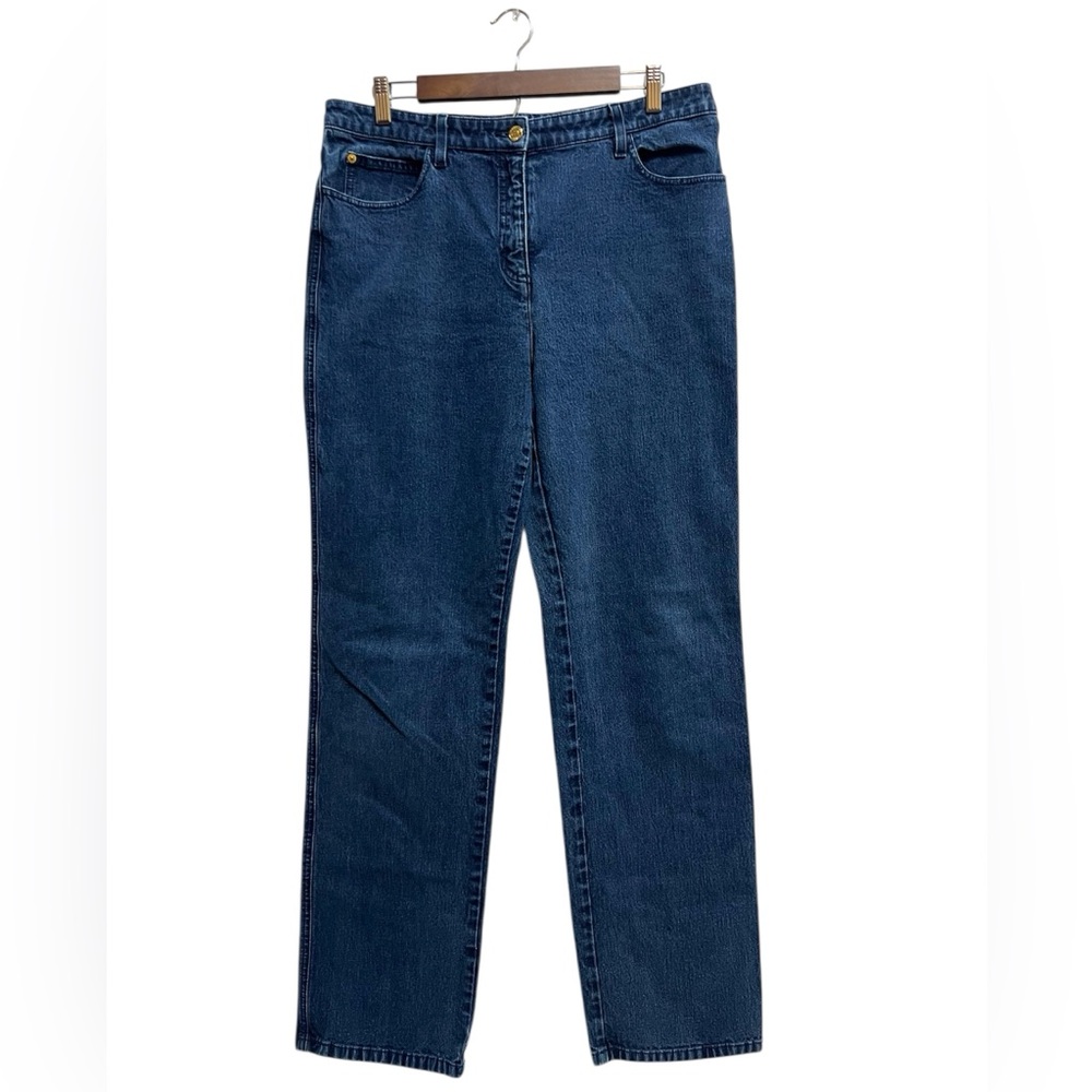 St. John Collection Straight Blue Denim Jeans Size 14